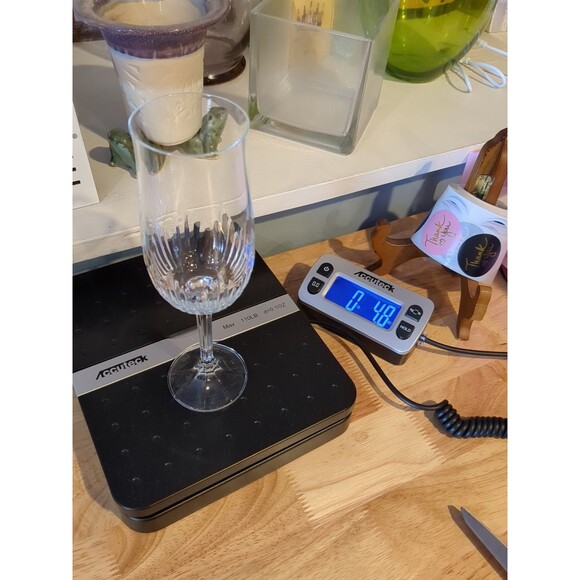 2 Champagne Flutes 8” Tall 1.75” Mouth & 2.5” Base VTG Toasting Celebration - Picture 9 of 9